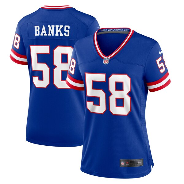 iCL fB[X jtH[ gbvX Carl Banks New York Giants Nike Women's Classic Retired Player Game Jersey Royal