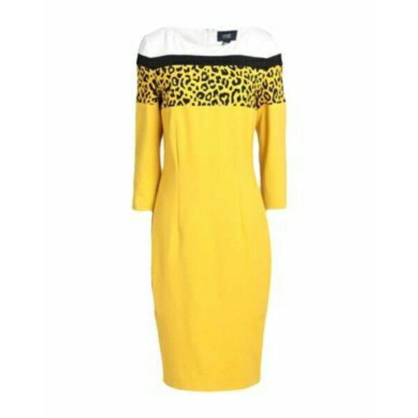 【送料無料】 ロベルトカヴァリ レディース ワンピース トップス Midi dresses Yellow