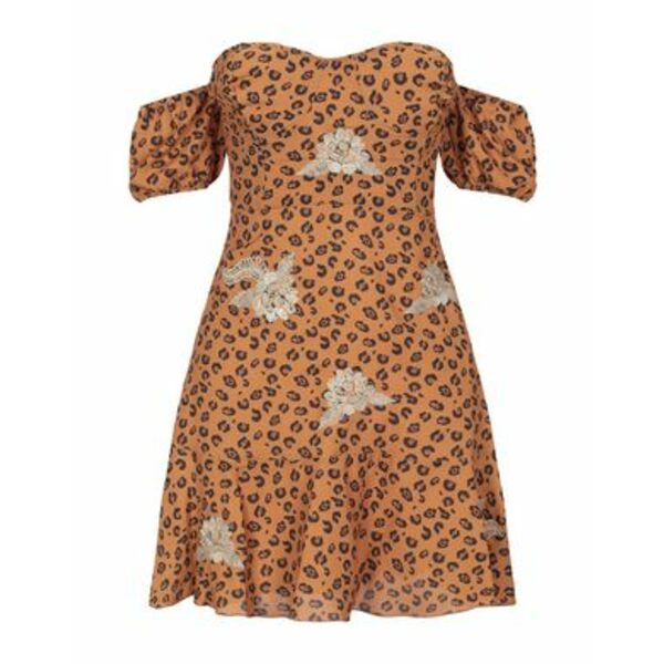 【送料無料】 シアラフェラーニ レディース ワンピース トップス Mini dresses Brown
