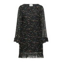 【送料無料】 セミクチュール レディース ワンピース トップス Mini dresses Black