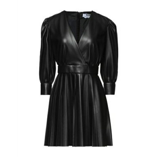 【送料無料】 エムエスジイエム レディース ワンピース トップス Mini dresses Black 【送料無料】 エムエスジイエム レディース ワンピース トップス Mini dresses Black
