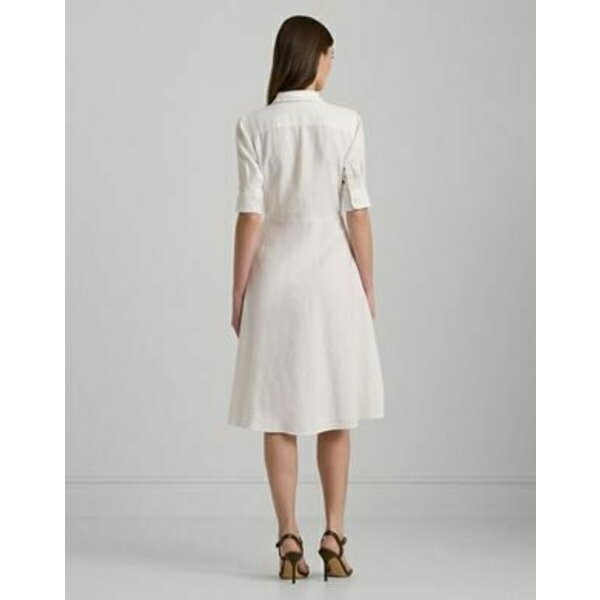 【送料無料】 ラルフローレン レディース ワンピース トップス Midi dresses White