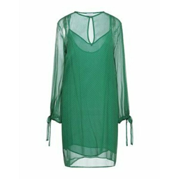 【送料無料】 メルシー レディース ワンピース トップス Mini dresses Green