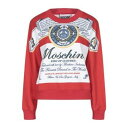 【送料無料】 モスキーノ レディース パーカー・スウェットシャツ アウター Sweatshirts Red