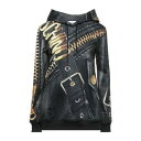 【送料無料】 モスキーノ レディース パーカー・スウェットシャツ アウター Sweatshirts Black