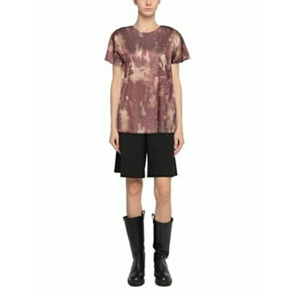 【送料無料】 アクネ ストゥディオズ レディース Tシャツ トップス T-shirts Brown