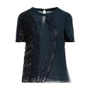 【送料無料】 ヴェルサーチ レディース Tシャツ トップス Tops Blue