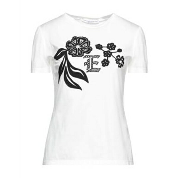 【送料無料】 エルマンノ シェルヴィーノ レディース Tシャツ トップス T-shirts White