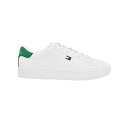 トミー ヒルフィガー レディース スニーカー シューズ Men's Brecon Cup Sole Sneakers White, Green