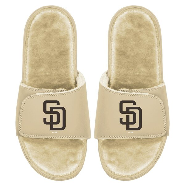 アイスライド メンズ サンダル シューズ San Diego Padres ISlide Dune Faux Fur Slide Sandals Tan