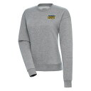 アンティグア レディース パーカー・スウェットシャツ アウター Grand Rapids Gold Antigua Women's Victory Pullover Sweatshirt Heather Gray