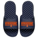 アイスライド メンズ サンダル シューズ Syracuse Orange ISlide Football Bar Logo Slide Sandals Navy