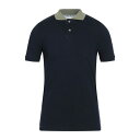 バーバティー メンズ ポロシャツ トップス Polo shirts Navy blue