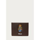 ラルフローレン レディース 財布 アクセサリー POLO BEAR LEATHER CARD CASE UNISEX - Wallet - dark brown