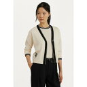ラルフローレン レディース ニット&セーター アウター TWO TONE COTTON BLEND CARDIGAN - Cardigan - mascarpo...