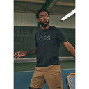 ボス メンズ サンダル シューズ TEE ACTIVE - Sports T-shirt - dark blue