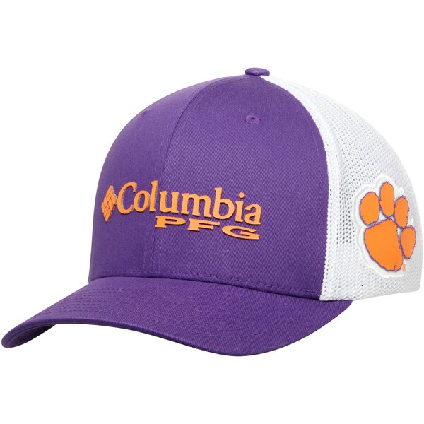 コロンビア メンズ 帽子 アクセサリー Clemson Tigers Columbia Collegiate PFG Flex Hat Purple
