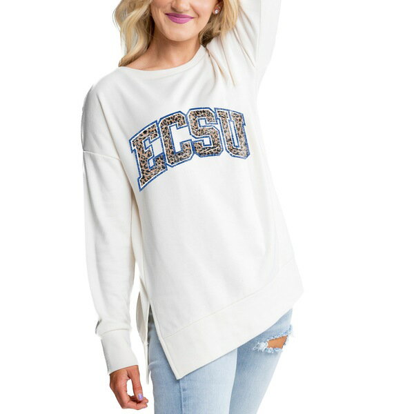 ǥ ǥ ѡåȥ  ECSU Vikings Gameday Couture Women's Legacy Side Split Pullover Top Cream