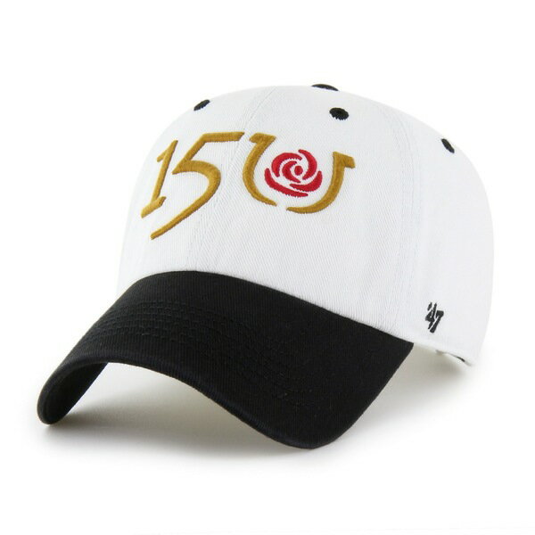 tH[eB[Zu Y Xq ANZT[ Kentucky Derby 150 '47 Double Header Diamond Clean Up Adjustable Hat White