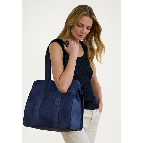 ラルフローレン レディース トートバッグ バッグ NYLON EXTRA LARGE STEVIE TOTE BAG - Tote bag - medtrrnean dye/dark capri blue