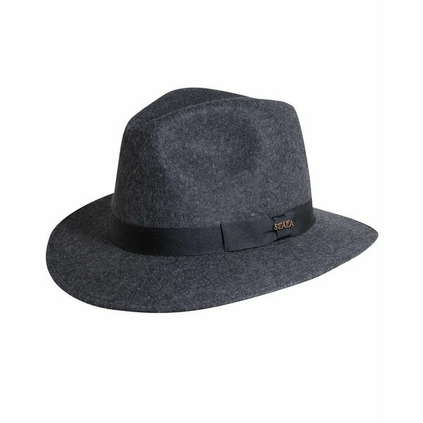 スカラ メンズ 帽子 アクセサリー Men's Crushable Felt Safari Hat Gray