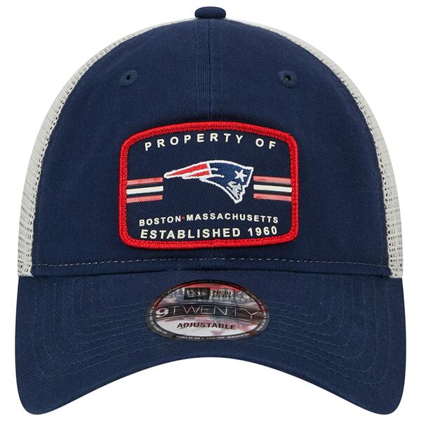 ニューエラ メンズ 帽子 アクセサリー New England Patriots New Era Property Trucker 9TWENTY Adjustable Hat Navy