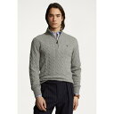 ラルフローレン メンズ ニット&セーター アウター LONG SLEEVED PULLOVER - Jumper - fawn grey heather