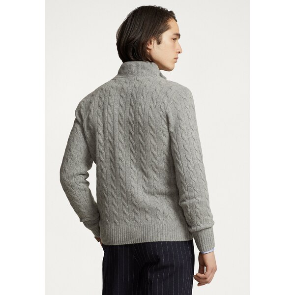 ラルフローレン メンズ ニット&セーター アウター LONG SLEEVED PULLOVER - Jumper - fawn grey heather