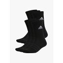 アディダス レディース 靴下 アンダーウェア CUSHIONED SPORTSWEAR CREW 6 PAIRS - Sports socks - black ...