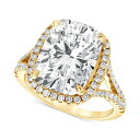 バッジェリーミシュカ レディース リング アクセサリー Certified Lab Grown Diamond Cushion Halo Engagement ...
