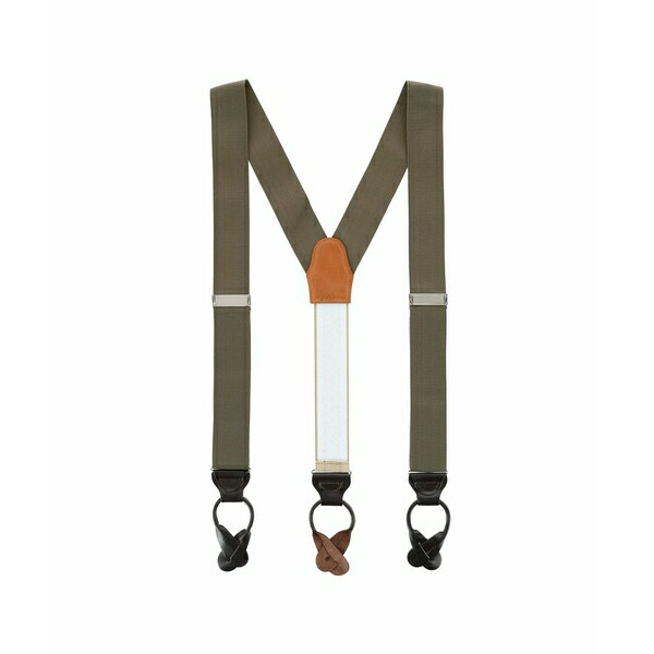 ȥե륬  ٥ ꡼ Men's Hudson Nylon Button End Suspenders Olive ...