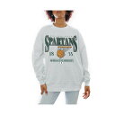 ゲームデイ レディース カットソー トップス Women's Gray Michigan State Spartans Basketball Premium Fleece Drop Pullover Sweatshirt Gray