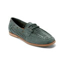 アース レディース スリッポン・ローファー シューズ Women's Wishing Woven Slip-On Boat Shoe Green Suede