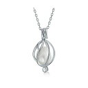 ブリング レディース ネックレス・チョーカー・ペンダントトップ アクセサリー Teardrop White Freshwater Cultured Pearl ...