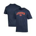 チャンピオン メンズ シャツ トップス Men's Navy Auburn Tigers Arch Over Logo T-Shirt Navy(4)
