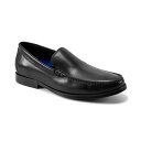 ロックポート メンズ スリッポン・ローファー シューズ Men's Whitley Dress Slip On Flat Loafers Black