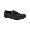 カルバンクライン メンズ スリッポン・ローファー シューズ Men's Oliver Logo Gross Grain Loafers Light black