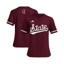 アディダス レディース カットソー トップス Women's Maroon Mississippi State Bulldogs Replica Softball Jersey Maroon(4)