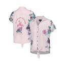 マルガリータビル レディース カットソー トップス Women's Pink Pittsburgh Steelers Stadium Tie-Front Button-Up Shirt Pink(4)