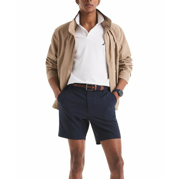 ナウティカ メンズ シャツ トップス Men's Classic-Fit Johnny Collar Polo Shirt Bright White