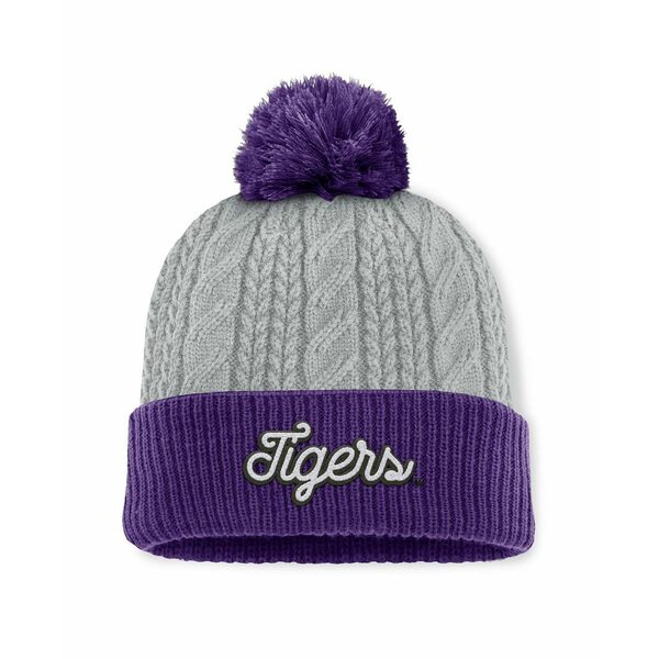 ȥåס֡ ǥ ˹ ꡼ Women's Gray/Purple LSU Tigers Becca Cuf...