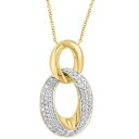エフィー コレクション レディース ネックレス・チョーカー・ペンダントトップ アクセサリー EFFY Diamond Interlocking Loop Pen...