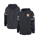 47ブランド メンズ パーカー・スウェットシャツ アウター Men's Navy Houston Astros Pinstripe Double Header ...