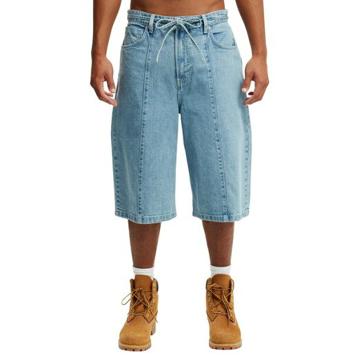 コットンオン メンズ カジュアルパンツ ボトムス Men's Super Baggy Jean Shorts Pintuck sports blue コットンオン メンズ カジュアルパンツ ボトムス Men's Super Baggy Jean Shorts Pintuck sports blue