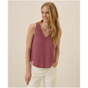パクト レディース カットソー トップス Women's Organic Cotton Featherweight Slub Reversible Tank Mauve(4)
