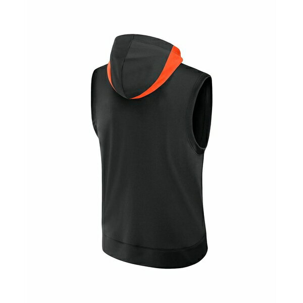 ナイキ メンズ パーカー・スウェットシャツ アウター Men's Black San Francisco Giants 2025 City Connect Performance Sleeveless Pullover Hoodie Black