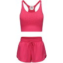 スラゼンジャー レディース カットソー トップス Bra Shorts Set Womens