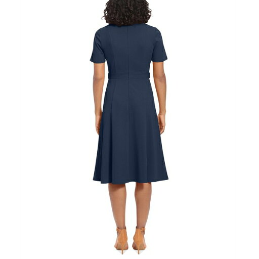 ロンドンタイムス レディース ワンピース トップス Petite Fit & Flare Scuba Crepe Midi Dress Nvy Blazer ロンドンタイムス レディース ワンピース トップス Petite Fit & Flare Scuba Crepe Midi Dress Nvy Blazer