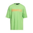 【送料無料】 ディースクエアード メンズ Tシャツ トップス T-shirts Green(4)