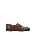 【送料無料】 サントーニ メンズ スリッポン・ローファー シューズ Loafers Brown